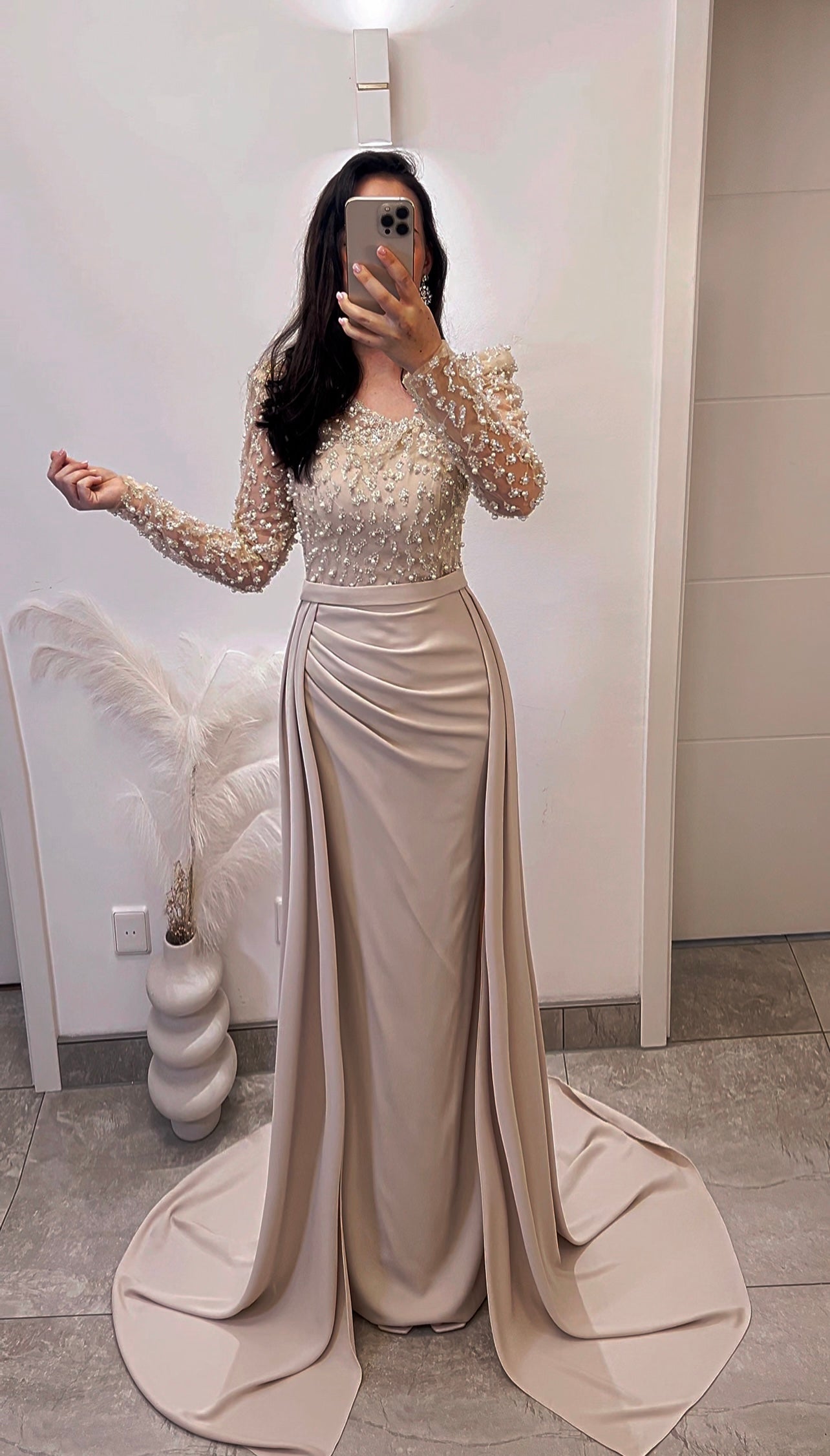 Zehra Dress Beige